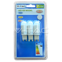 LED Bulb - LED Spotlight - 2W 230V G9 Warm White /Blister Pack 3pcs